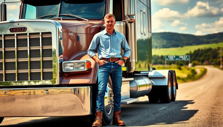 Conductor de camión en EE.UU.